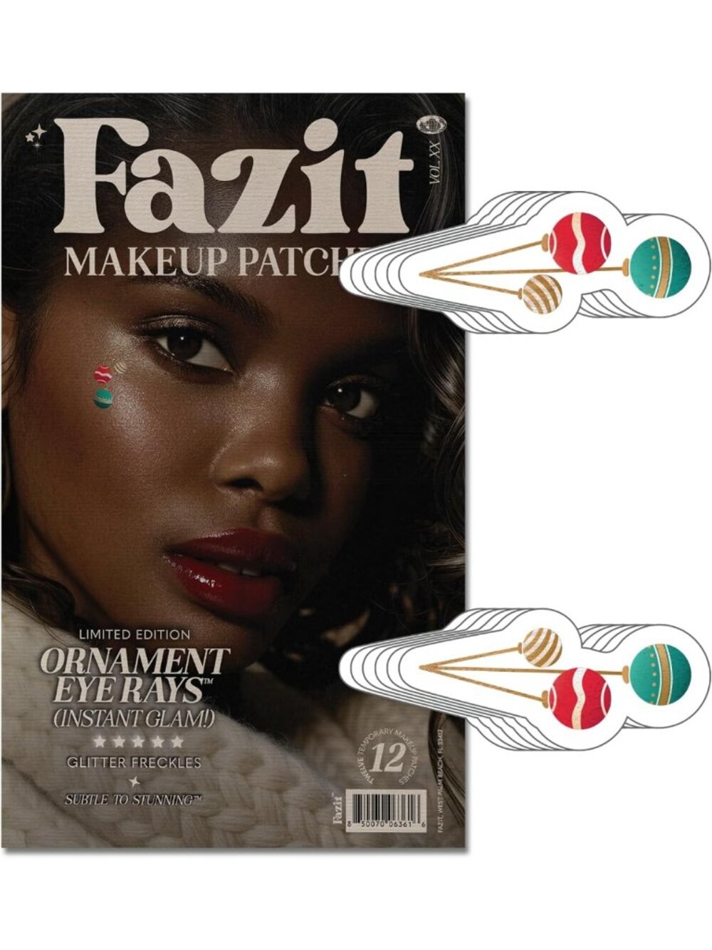 Glow Up Makeup Patches - Cute Glitter Eye Accessories for Women - Cosmetic Face